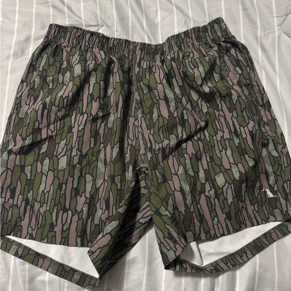 Patterned Athletic Shorts